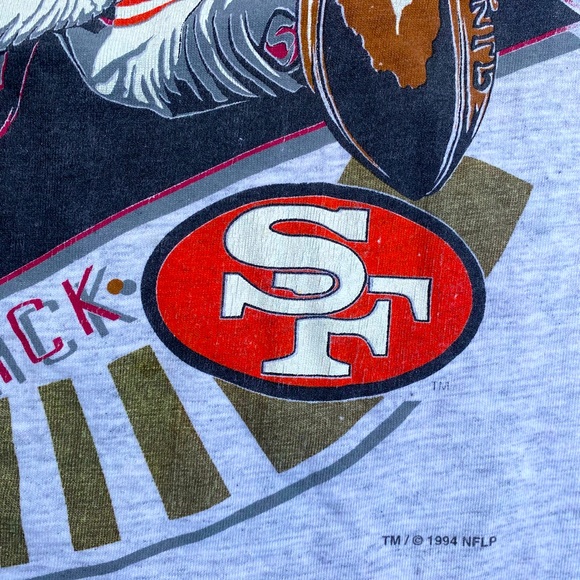 94’ Steve Young 49r’s Vintage Tee size L - Picture 2 of 2